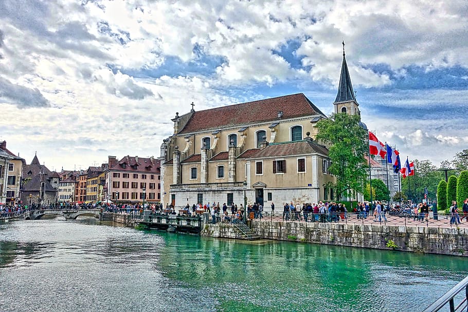 River, Building, Panoramic, Architecture, exterior, cityscape HD wallpaper