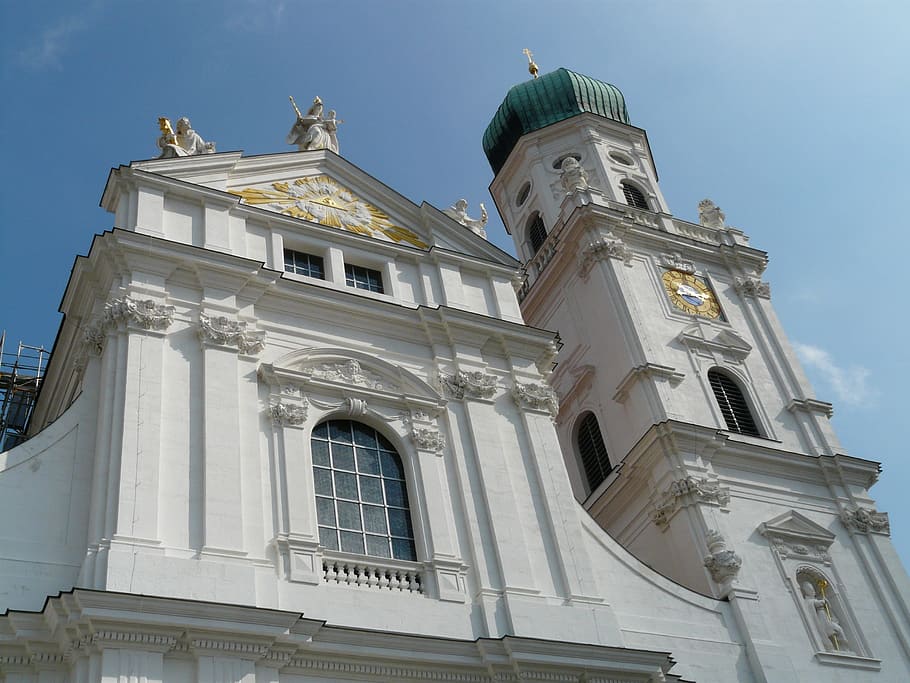 Dom, St Stephan, Passau, Baroque, bishop church, episcopal see, HD wallpaper