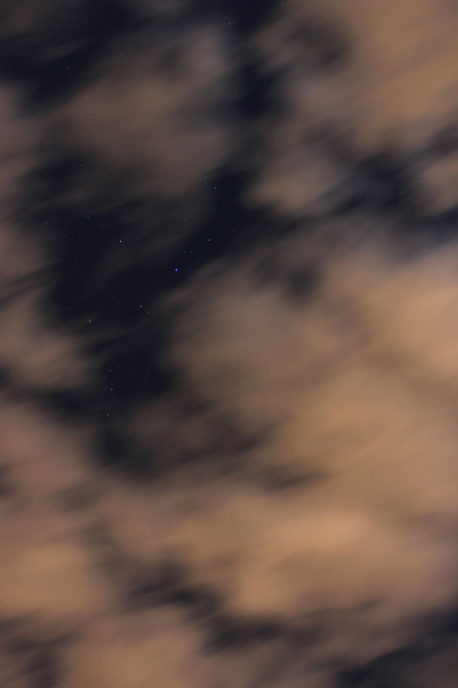 dark sky with stars and white clouds, night, space, star - space HD wallpaper