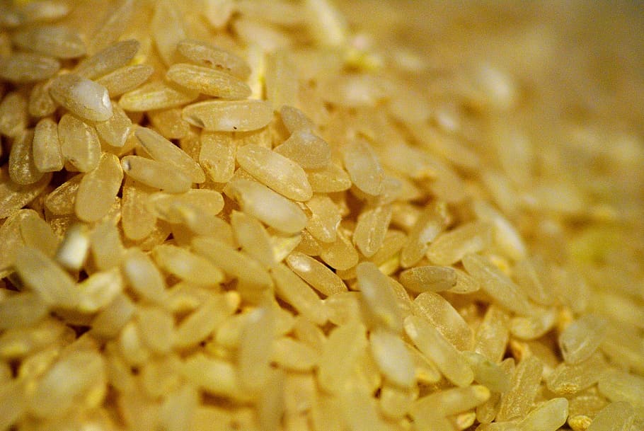 rice mill, foods, grains, edible, yellow, brown, raw, uncooked, HD wallpaper
