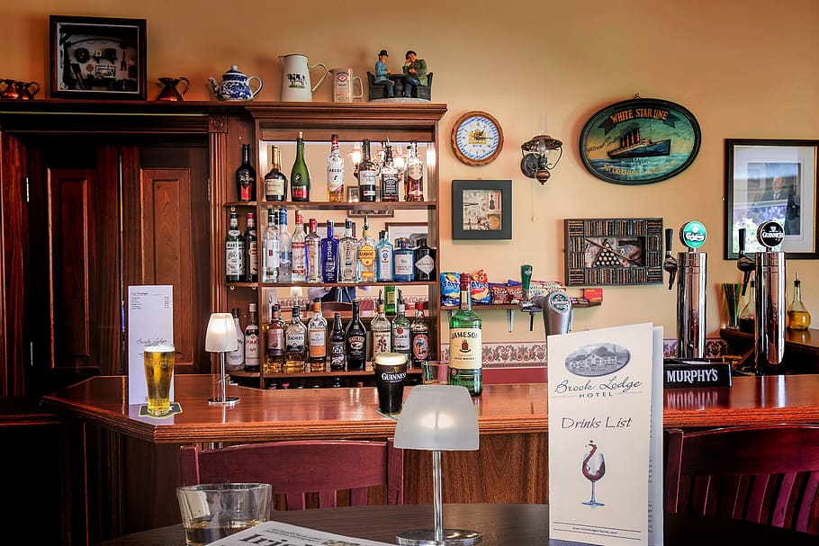 killarney, eviston, hotel, brooklodge, shelf, indoors, no people HD wallpaper