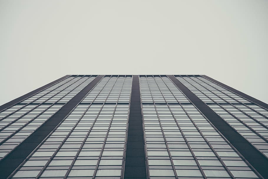 building, windows, architecture, tower, high rise, sky, urban HD wallpaper