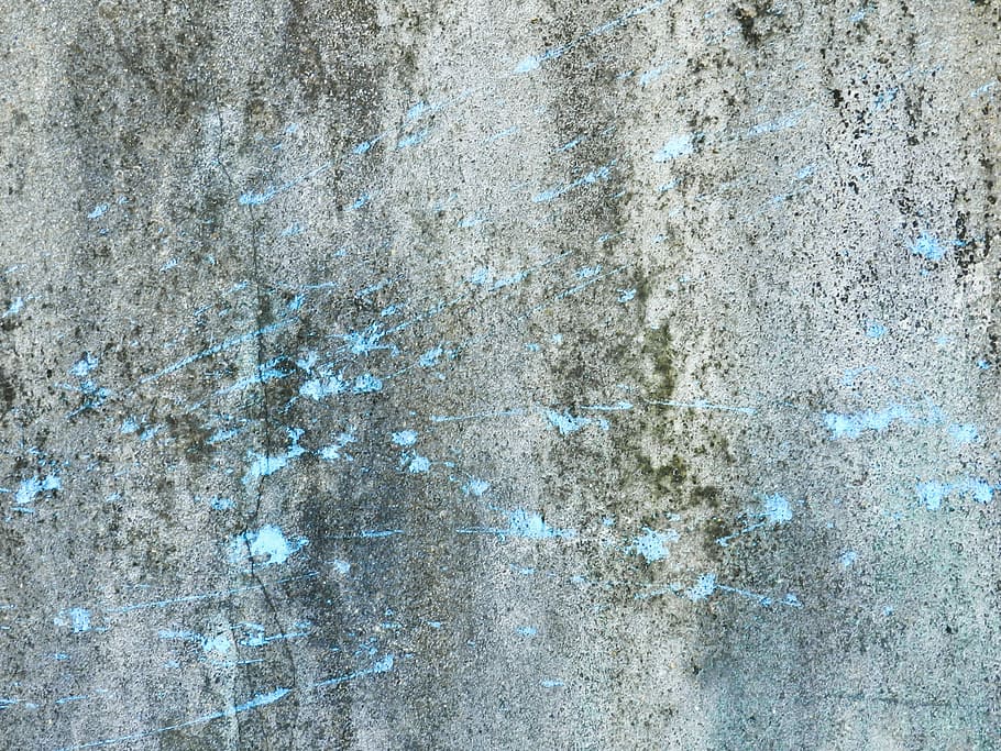 mortar, wall, aged, crack, paint, splash, blue, gray, black HD wallpaper