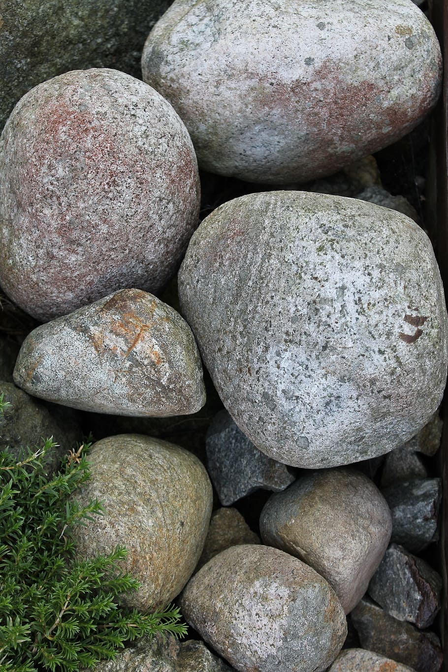 HD wallpaper: Round, Stone, Rock, Gray, round stone, green, rock - object |  Wallpaper Flare