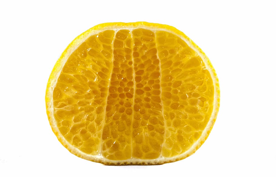 fruit, white background, macro, mandarin, cut, orange, cut out HD wallpaper