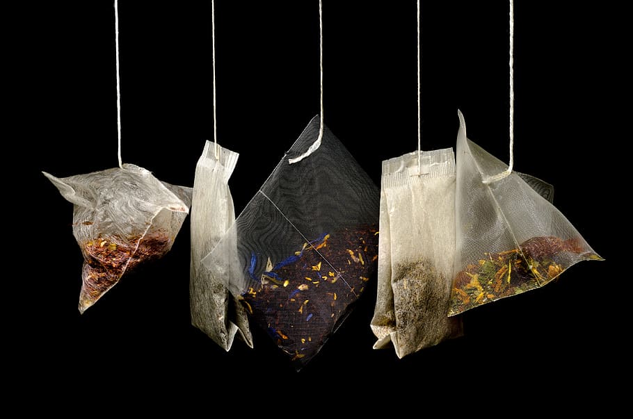 food, drink, tea, kitchen, black background, hanging, no people HD wallpaper