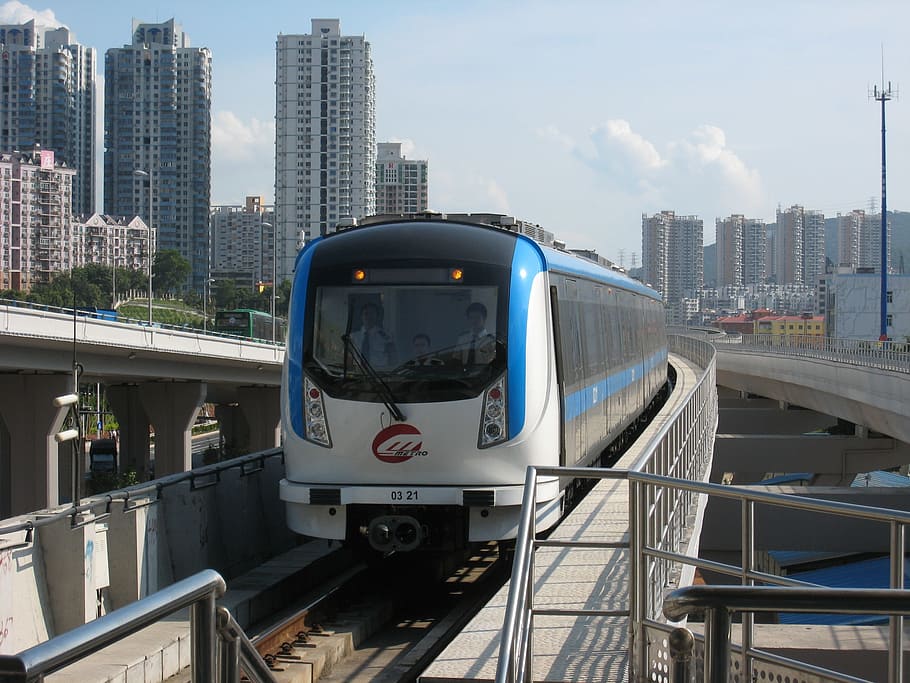 Shenzhen, Metro, Metro, Railway, Rail, Travel, urban, business, HD wallpaper