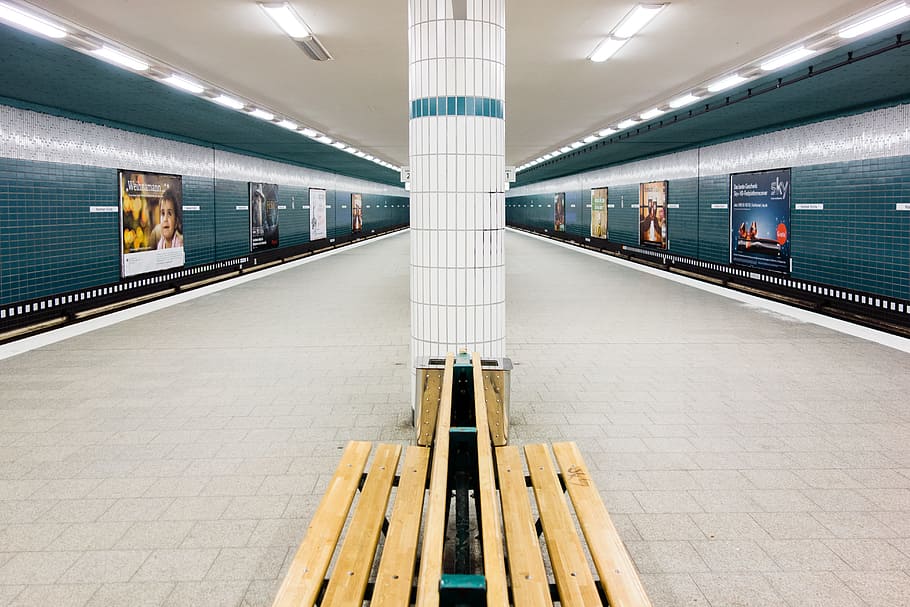 Underground station, industry, transportation, railroad Track HD wallpaper