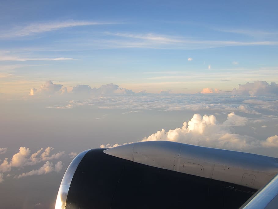 Sky, Plane, Wing, Airplane, Aircraft, fly, flying, aviation HD wallpaper