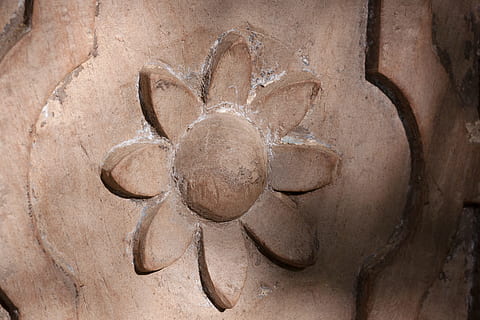 door, input, detail, flower, india, precious wood, house entrance HD wallpaper