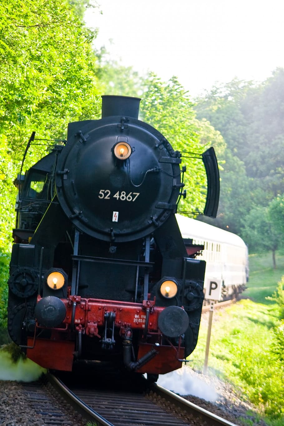 steam engine, historic, train, track, transportation, rail HD wallpaper