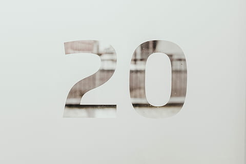 white background with 20 text overlay, gray 20, symbol, surface HD wallpaper