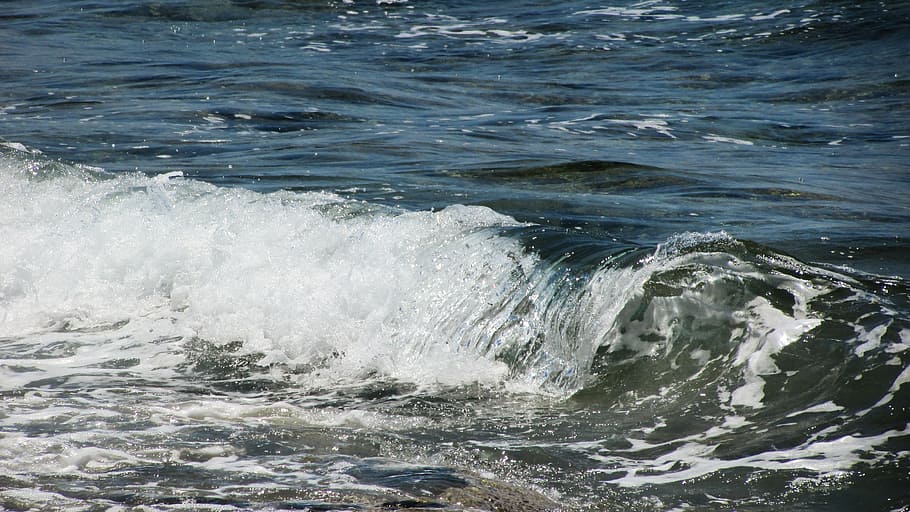 wave, bubbles, foam, spray, energy, water, splash, liquid, sea HD wallpaper