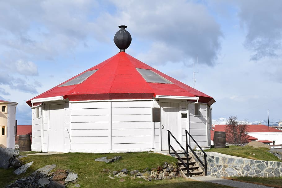 lighthouse, ushuaia, cold, structure, building, ceiling, architecture HD wallpaper