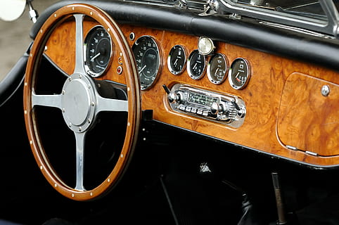 empty vehicle interior, oldtimer, auto, classic, automotive HD wallpaper