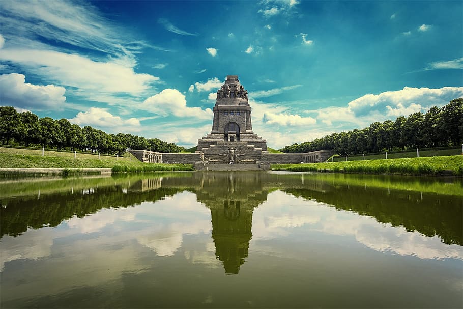 reflection, lake, waters, river, sky, travel, puddle, landscape HD wallpaper