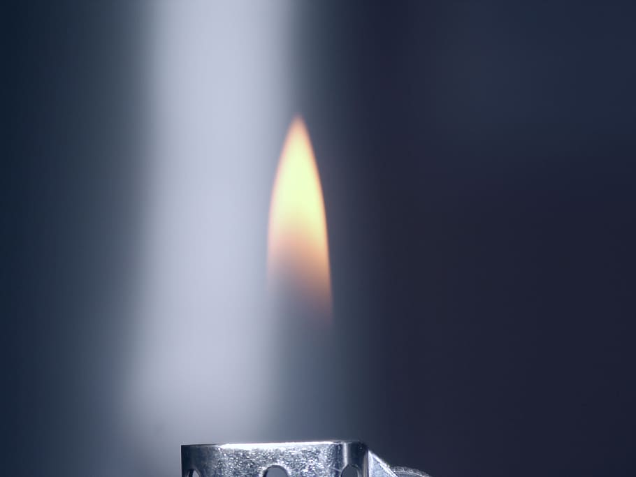 Flame, Lighter, Fire, fire - Natural Phenomenon, candle, burning HD wallpaper