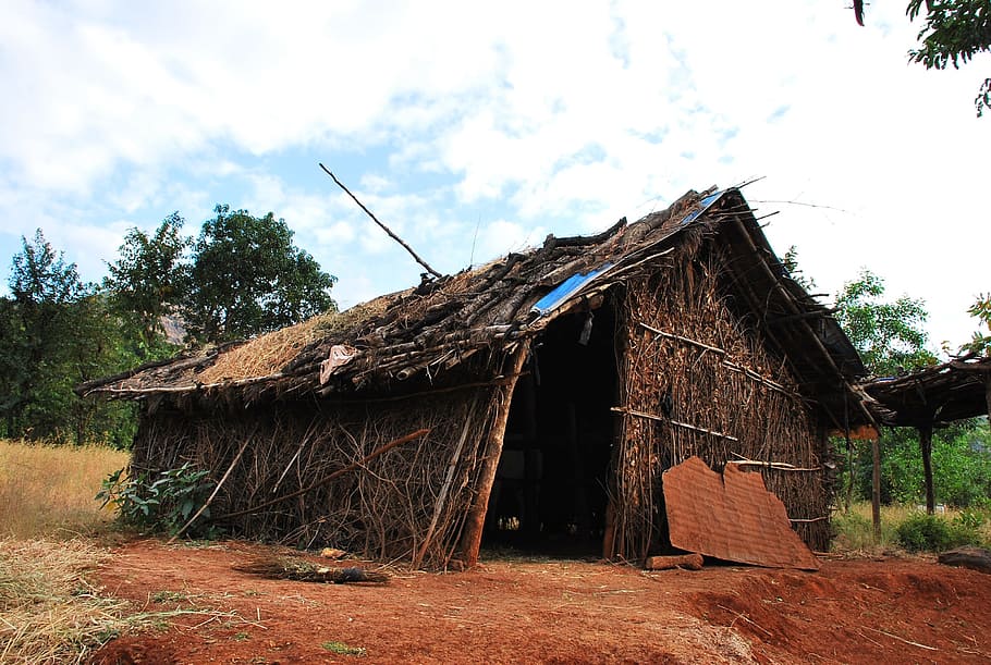 Hut, Hutment, Poor, Poverty, Rural, tribal, primitive, house HD wallpaper