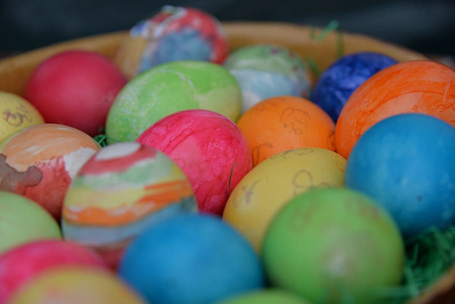 easter, easter eggs, easter bunny, colorful, paint, custom HD wallpaper