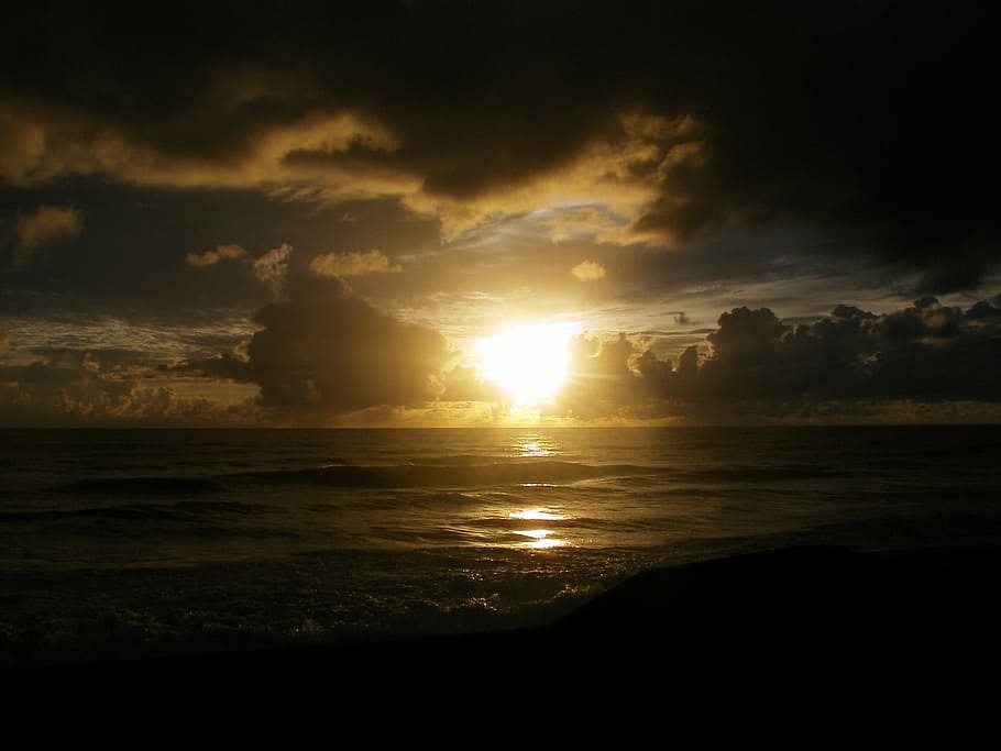 sol, mar, dawn, beach, cresp, dusk dawn, beira mar, sunrise HD wallpaper