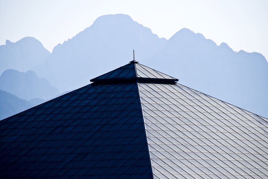 Architecture, Pyramid, Triangle, Roof, structure, art, culture HD wallpaper