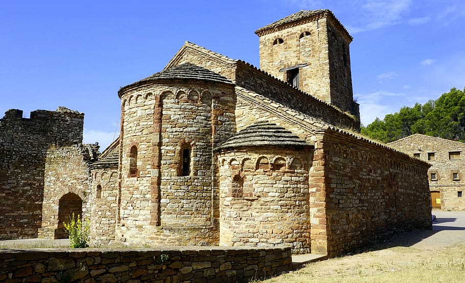 church, temple, architecture, parish, perspective, stone, facade HD wallpaper
