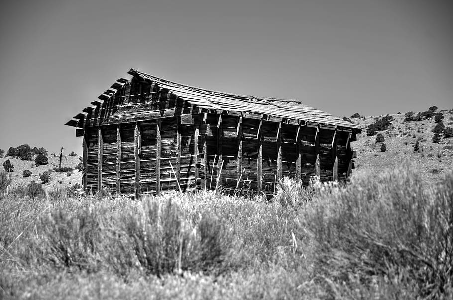 barn, black and white, farm, rural, wood, old, vintage, wooden HD wallpaper