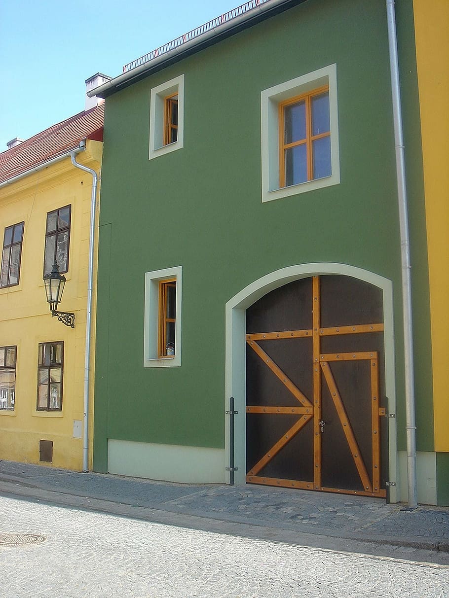 modern, colored, house, simplicity, detail, architecture, street HD wallpaper