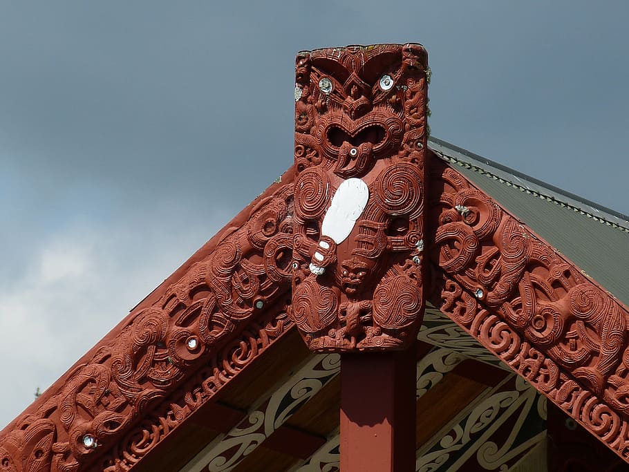 selective focus photo of tiki mask, maori, native american, art, HD wallpaper