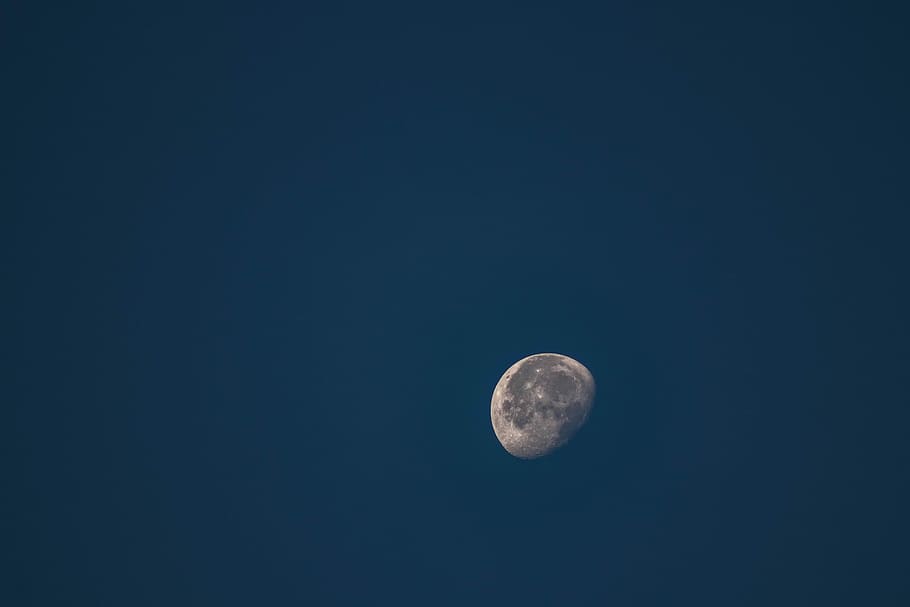 HD wallpaper: half-moon, full moon, dark, night, minimal, simple, space,  astronomy | Wallpaper Flare