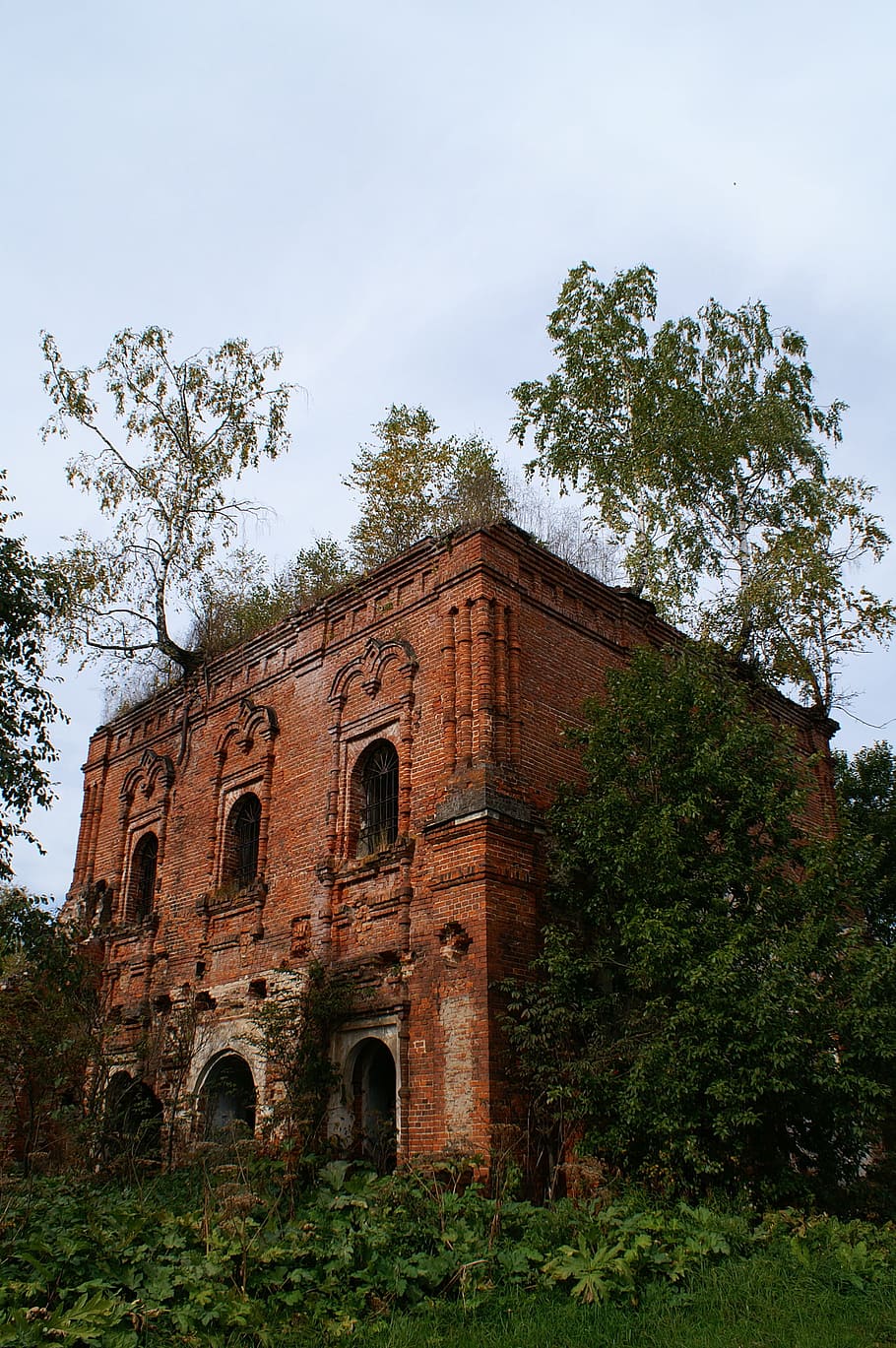 House, Building, Brick, Old, Destroyed, parts of the building HD wallpaper
