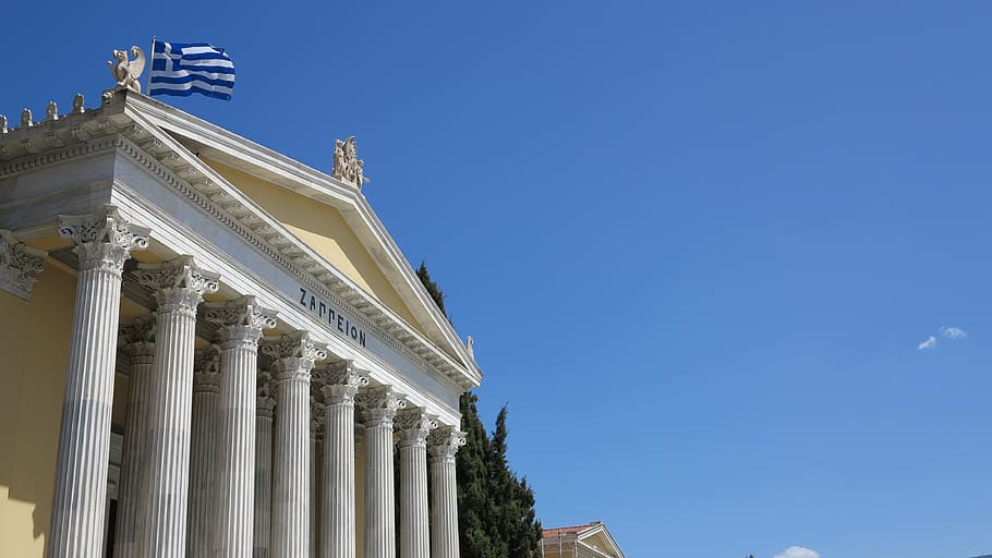 acropolis, temple, sky, architecture, building exterior, built structure HD wallpaper