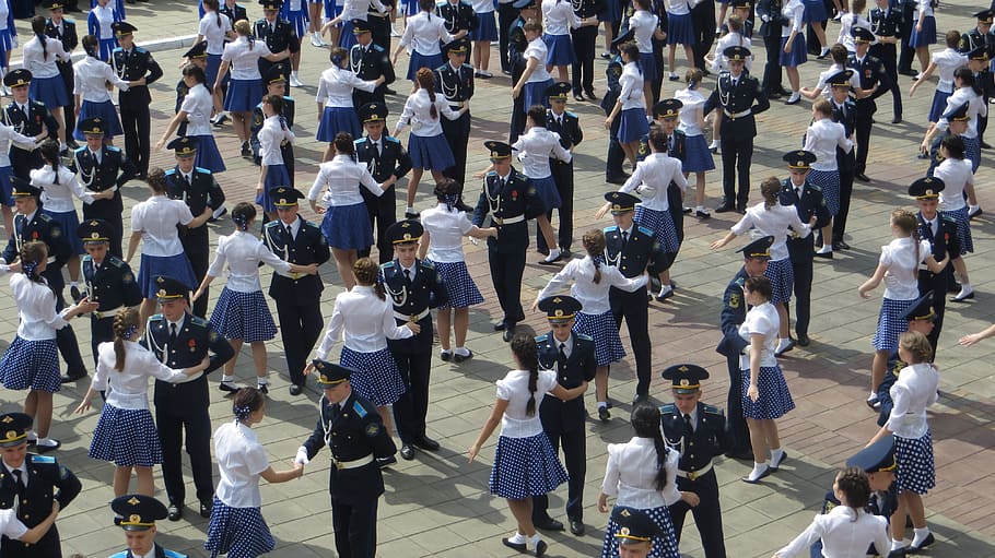 Victory, Waltz, Dance, Students, victory waltz, high angle view HD wallpaper