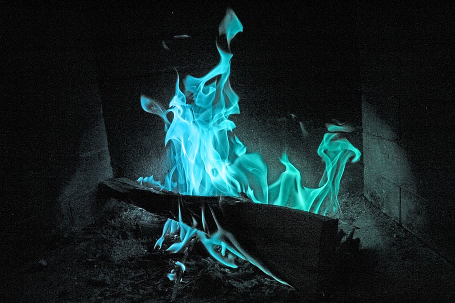Fire, Winter, Light, Color, night, full length, adults only HD wallpaper