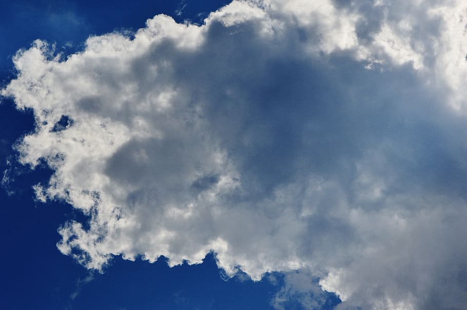 Clouds, White, sky, blue, cloud - sky, backgrounds, nature HD wallpaper