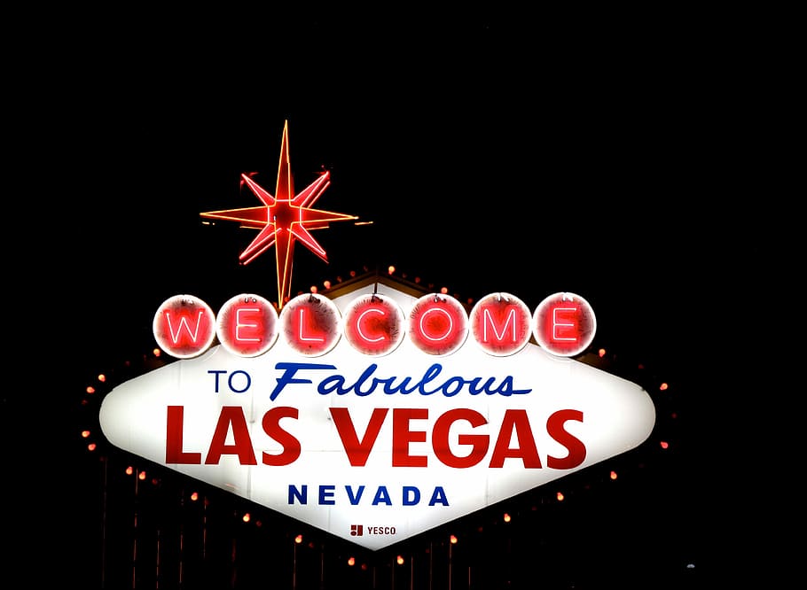 To Fabulous Las Vegas Nevada signage, Welcome to fabulous Las Vegas Nevada sign