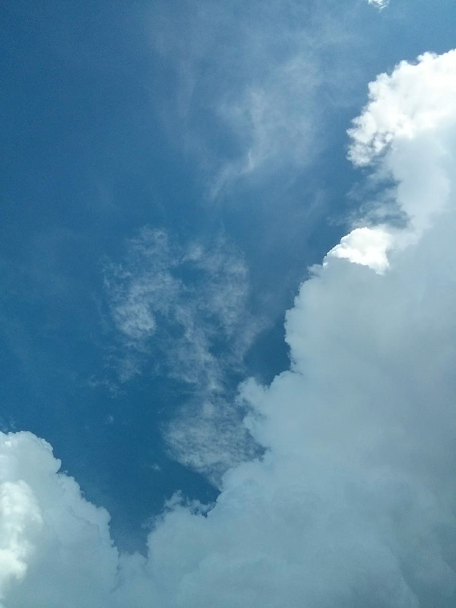 Clouds, Blue Sky, Day, cloud - sky, cloudscape, nature, weather HD wallpaper