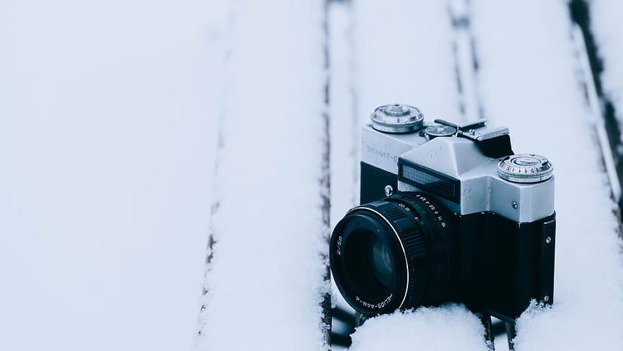 camera, cold, lens, macro, slr, snow, winter, cold temperature HD wallpaper