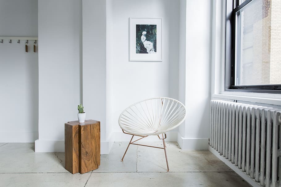 white wooden chair, architecture, building, infrastructure HD wallpaper