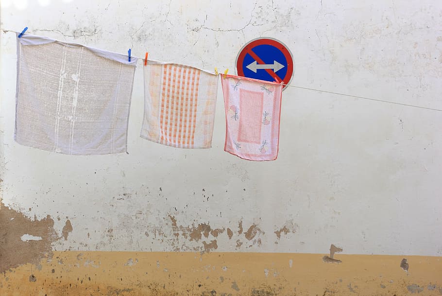 portugal, evora, laundry, drying, washing, hanging, no people HD wallpaper