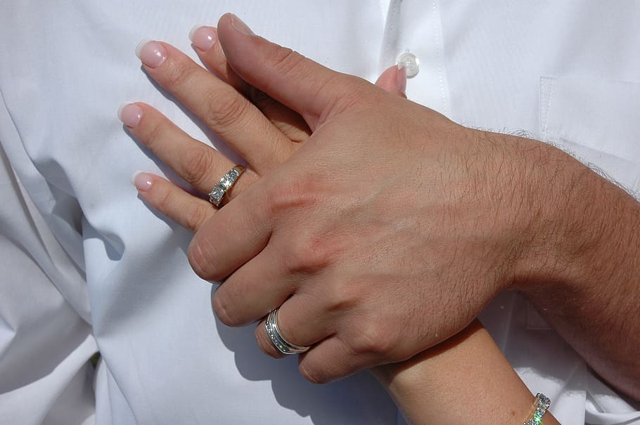 wedding, forever, ring, marriage, jewelry, human hand, human body part HD wallpaper