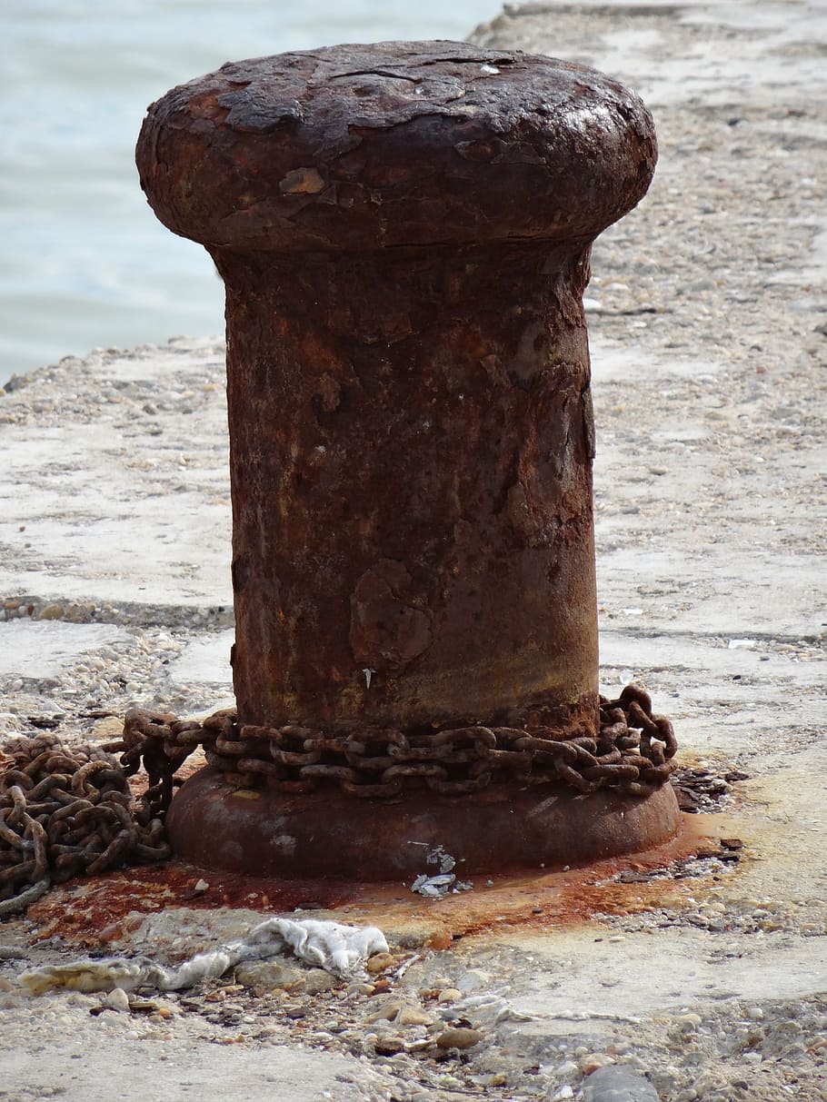 sea, port, boats, costa, jetty, rusty, old, day, no people HD wallpaper