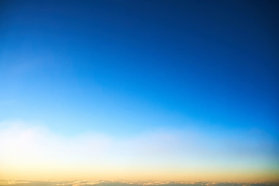 mountain, view, blue, sky, scenics - nature, copy space, environment HD wallpaper
