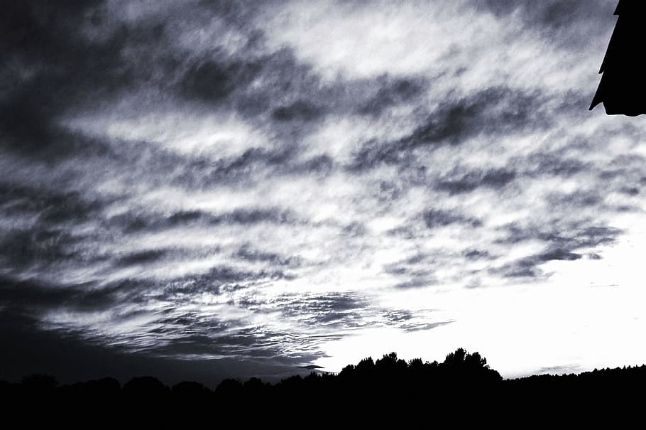 sky, storm, cloud, clouds, cloudy, night, shadows, wind, sunset HD wallpaper