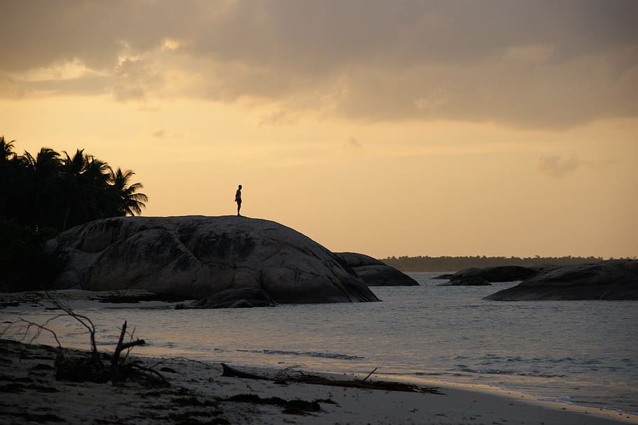 waters, sunset, sea, beach, landscape, sri lanka, sky, beauty in nature HD wallpaper