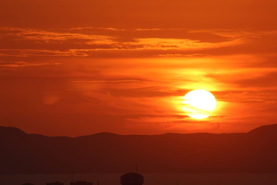 sunset, dawn, sky, open air, beauty in nature, scenics - nature HD wallpaper