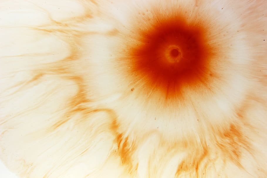 tie-dyed red and yellow illustration, pattern, water, color HD wallpaper