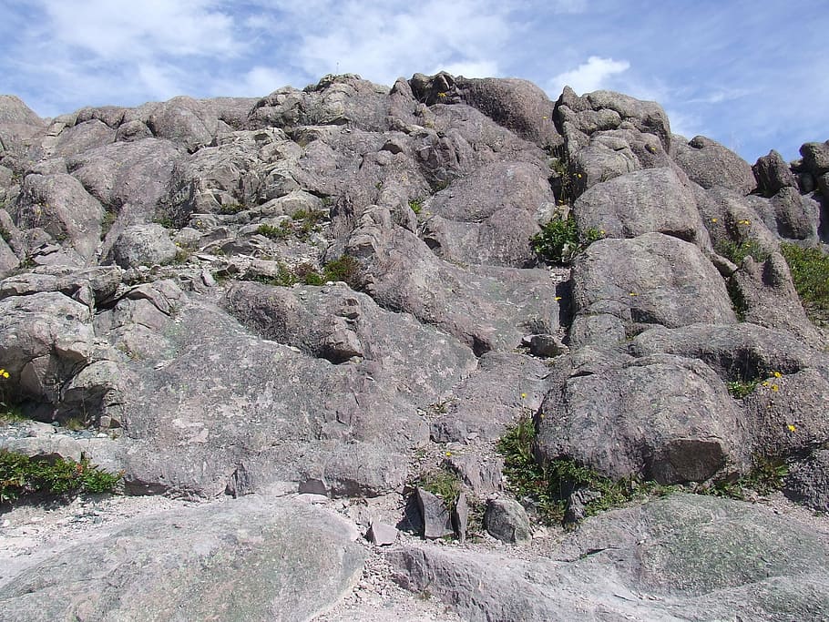 newfoundland, rocks, rugged, rock - object, sky, solid, rock formation HD wallpaper