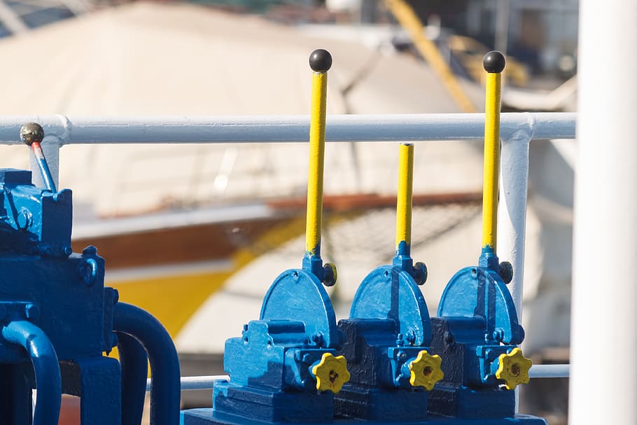 equipment, industry, machine, no person, lever, focus on foreground HD wallpaper