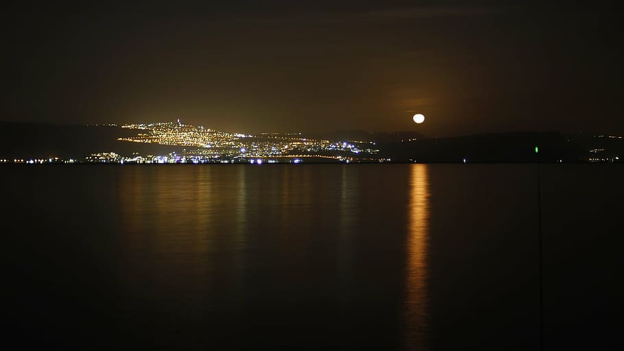 deleted, wrong, crap, night, illuminated, water, city, architecture HD wallpaper